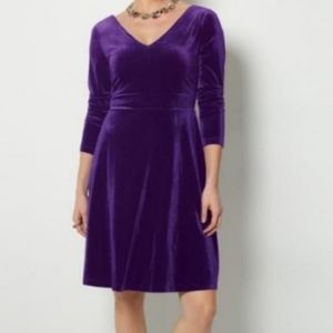 Signature Collection | Velvet Fit & Flare Dress | 2X